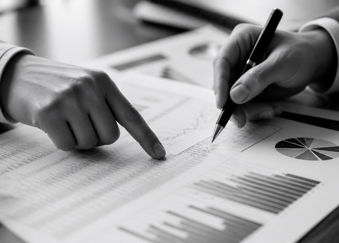 Análise técnica de indicadores financeiros e planilhas gerenciais